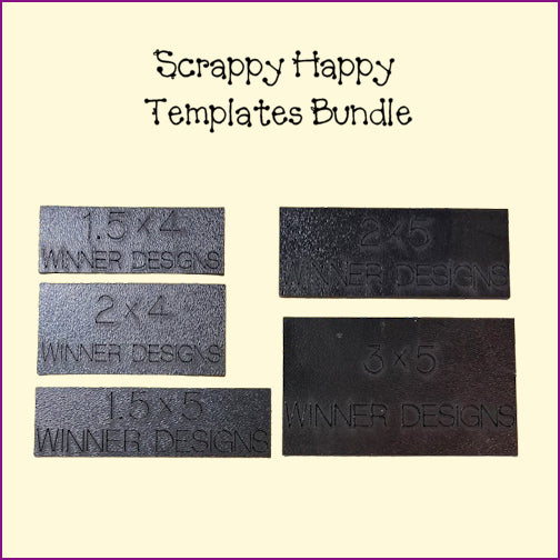 Scrappy Happy Template Set with Fussies