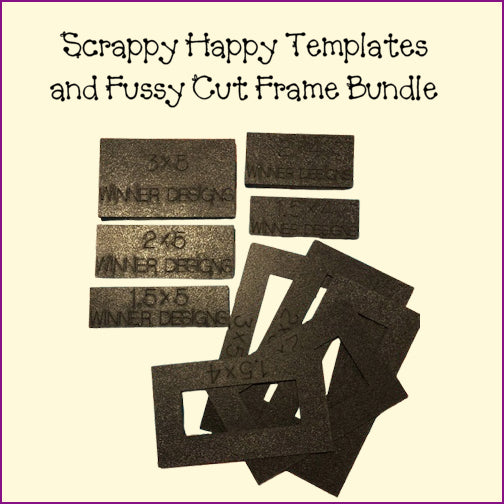 Scrappy Happy Template Set with Fussies