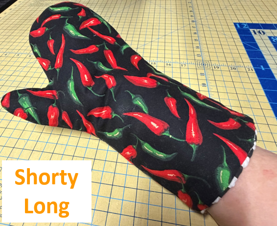 Oven Mitt Templates: Shorty, Shorty Long, for Men