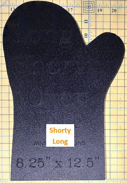 Oven Mitt Templates: Shorty, Shorty Long, for Men