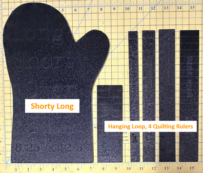 Oven Mitt Templates: Shorty, Shorty Long, for Men