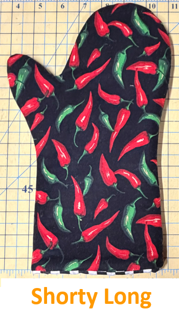Oven Mitt Templates: Shorty, Shorty Long, for Men
