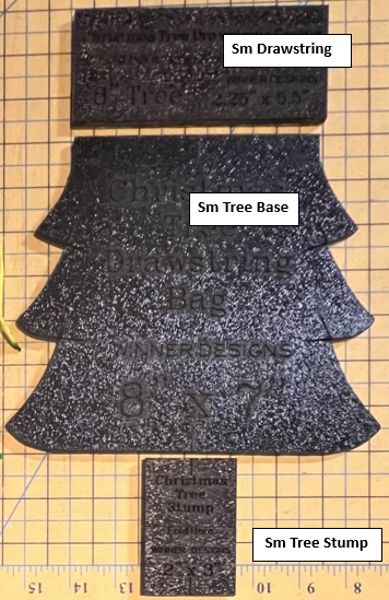 Christmas Tree Drawstring Bag Templates