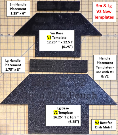 Open Wide Pouch Templates - V1 & V2!
