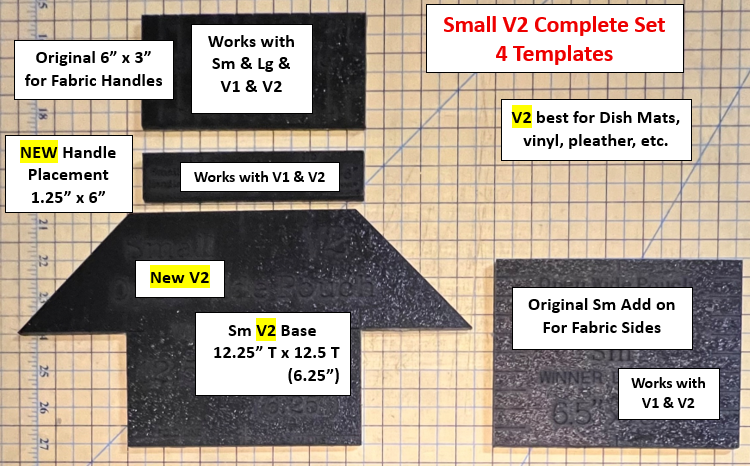 Open Wide Pouch Templates - V1 & V2!
