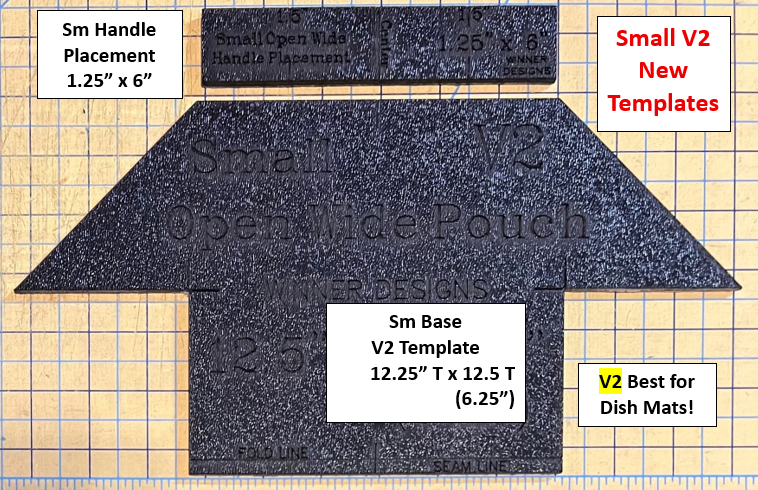 Open Wide Pouch Templates - V1 & V2!