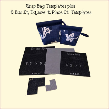 Snap Bag Templates - 3 Sizes