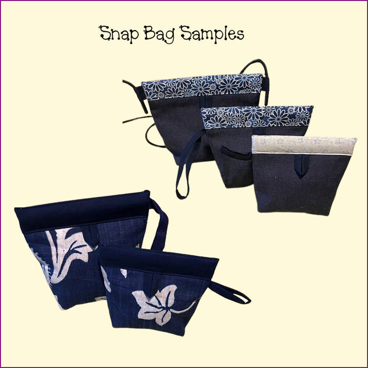 Snap Bag Templates - 3 Sizes