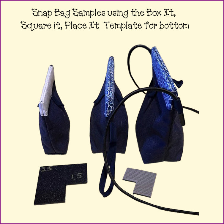 Snap Bag Templates - 3 Sizes