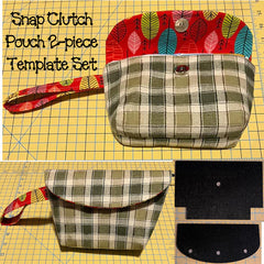 Snap Clutch Pouch 2 Piece Template Set