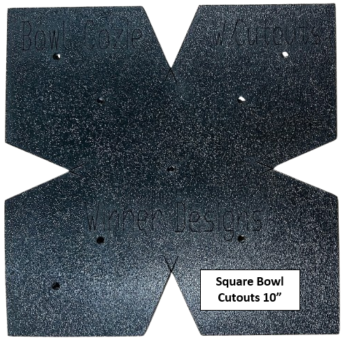 Microwave Bowl & Plate Cozy Templates with CUTOUTS - New!