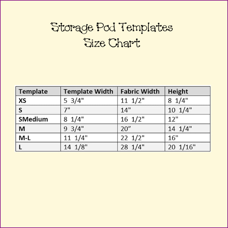 Storage Pod Templates Individual & Bundles