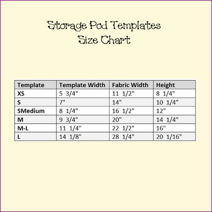 Storage Pod Templates Individual & Bundles