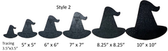 Witch Hat Templates