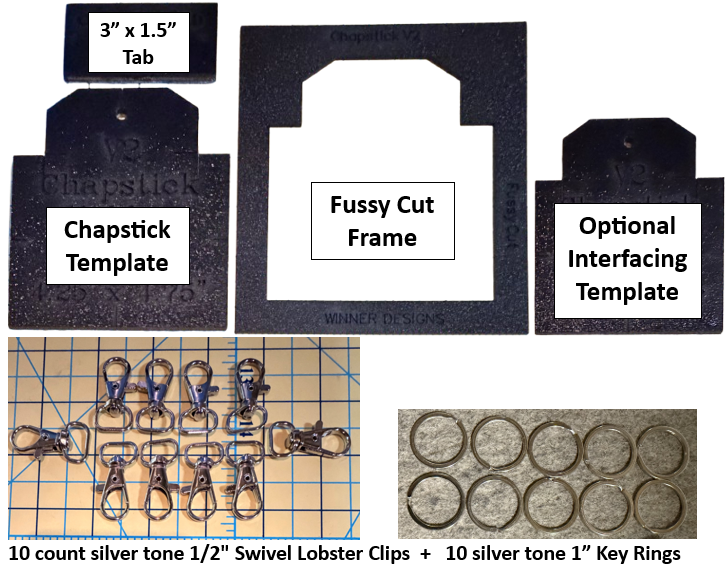 Chapstick Lipstick Lip Balm Holder Template V2