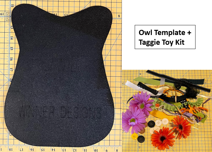 Owl Template, Owl Taggie Toy Kit