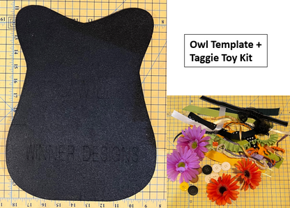 Owl Template, Owl Taggie Toy Kit