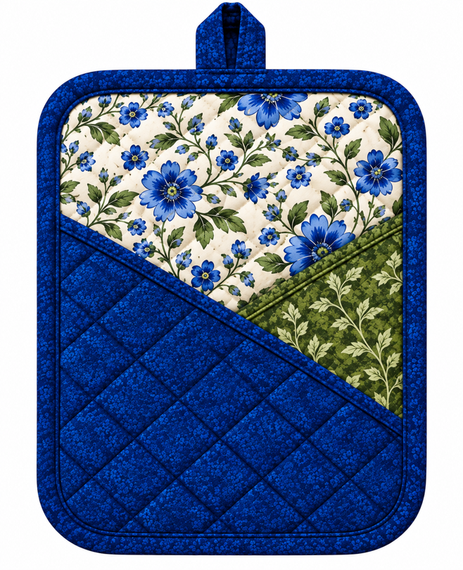 Angled Pockets Pot Holder Template Set