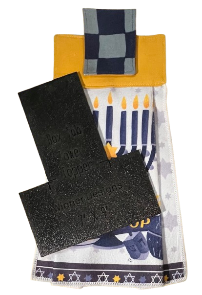 Towel Topper Box Tab Template