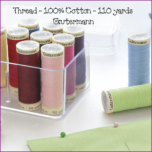 Thread - Gutermann - 100% Cotton - 110 yds.