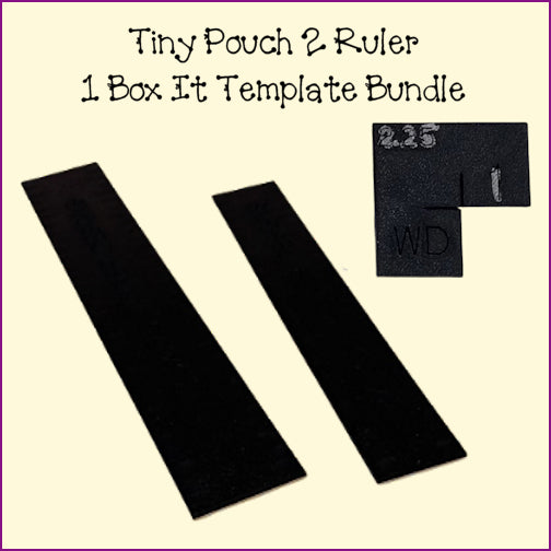 Tiny Pouch Ruler - 2 sizes, Bundle