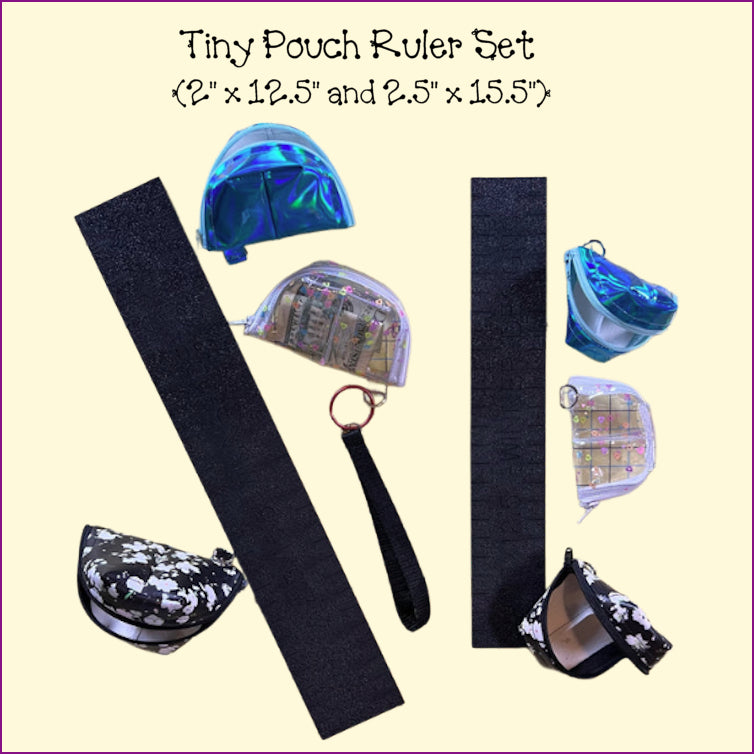 Invar Ruler Pouch Tiny Pouch Ruler - 2 sizes, Bundle – Winner Designs