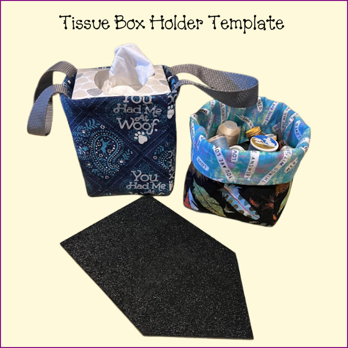 Tissue Box Holder Template - Square