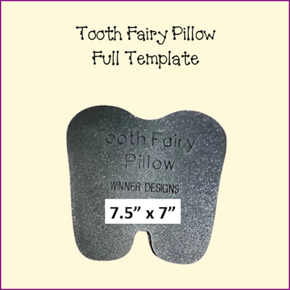 Tooth Fairy Pillow Full or Half Template 2 sizes