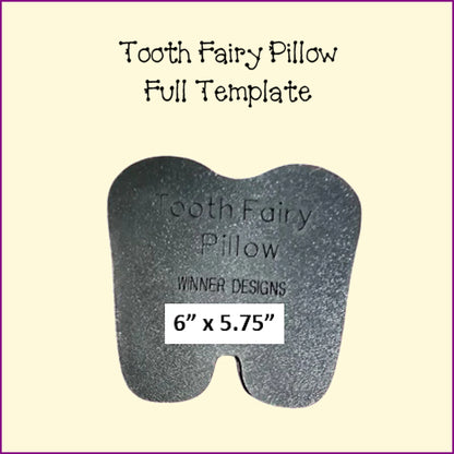Tooth Fairy Pillow Full or Half Template 2 sizes