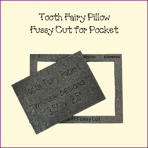 Tooth Fairy Pillow Full or Half Template 2 sizes