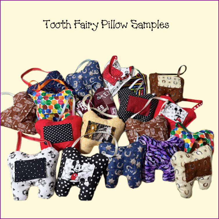 Tooth Fairy Pillow Full or Half Template 2 sizes