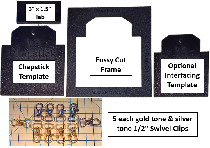 Chapstick Lipstick Lip Balm Holder Template V2