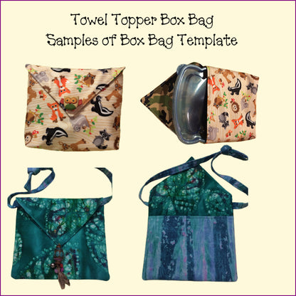 Towel Topper - Box Bag Template
