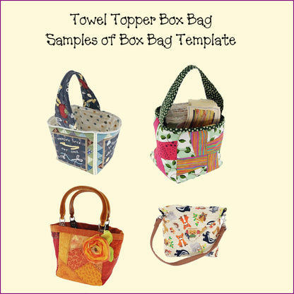 Towel Topper - Box Bag Template