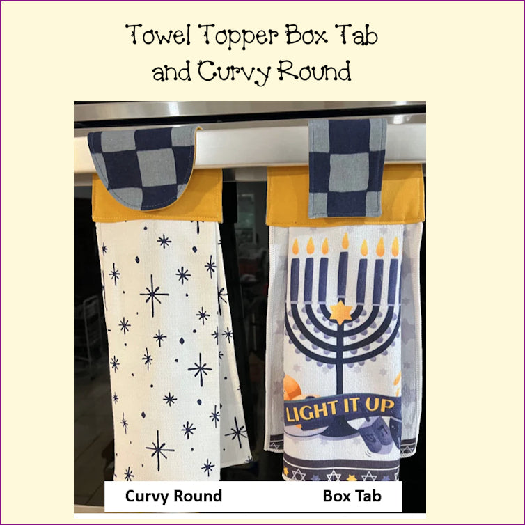 Towel Topper - Box Tab Template