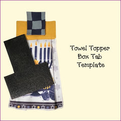 Towel Topper Box Tab Template