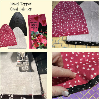 Towel Topper - Oval Tab Top Template