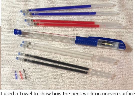 Fabric Pens Heat Erasable