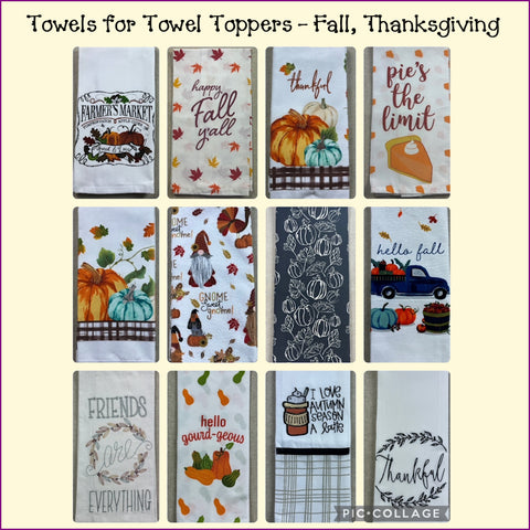 Towels for Towel Toppers - Fall, Thanksgiving