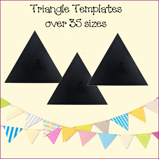 Triangle Templates 2" to 21"