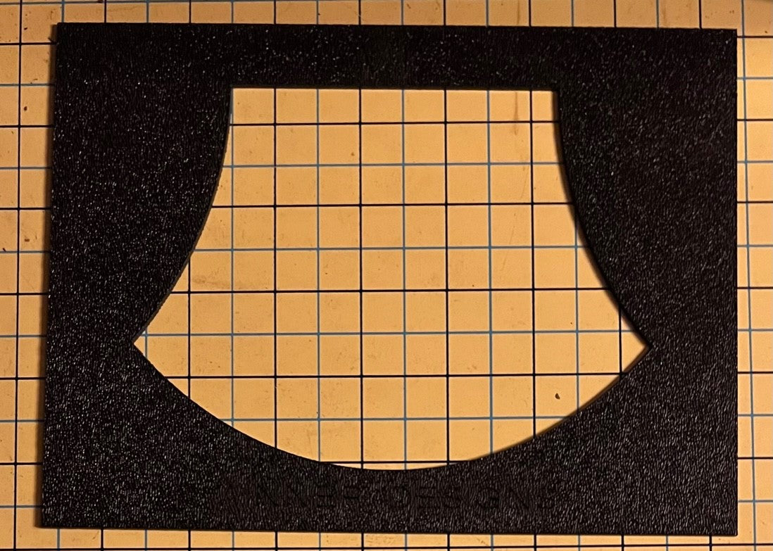 Towel Topper - Apple Core, Fussy Cut Frame V1