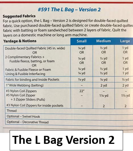 Ghee's L Bag Patterns