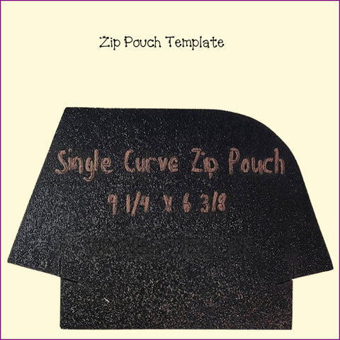 Single Curve Zip Pouch