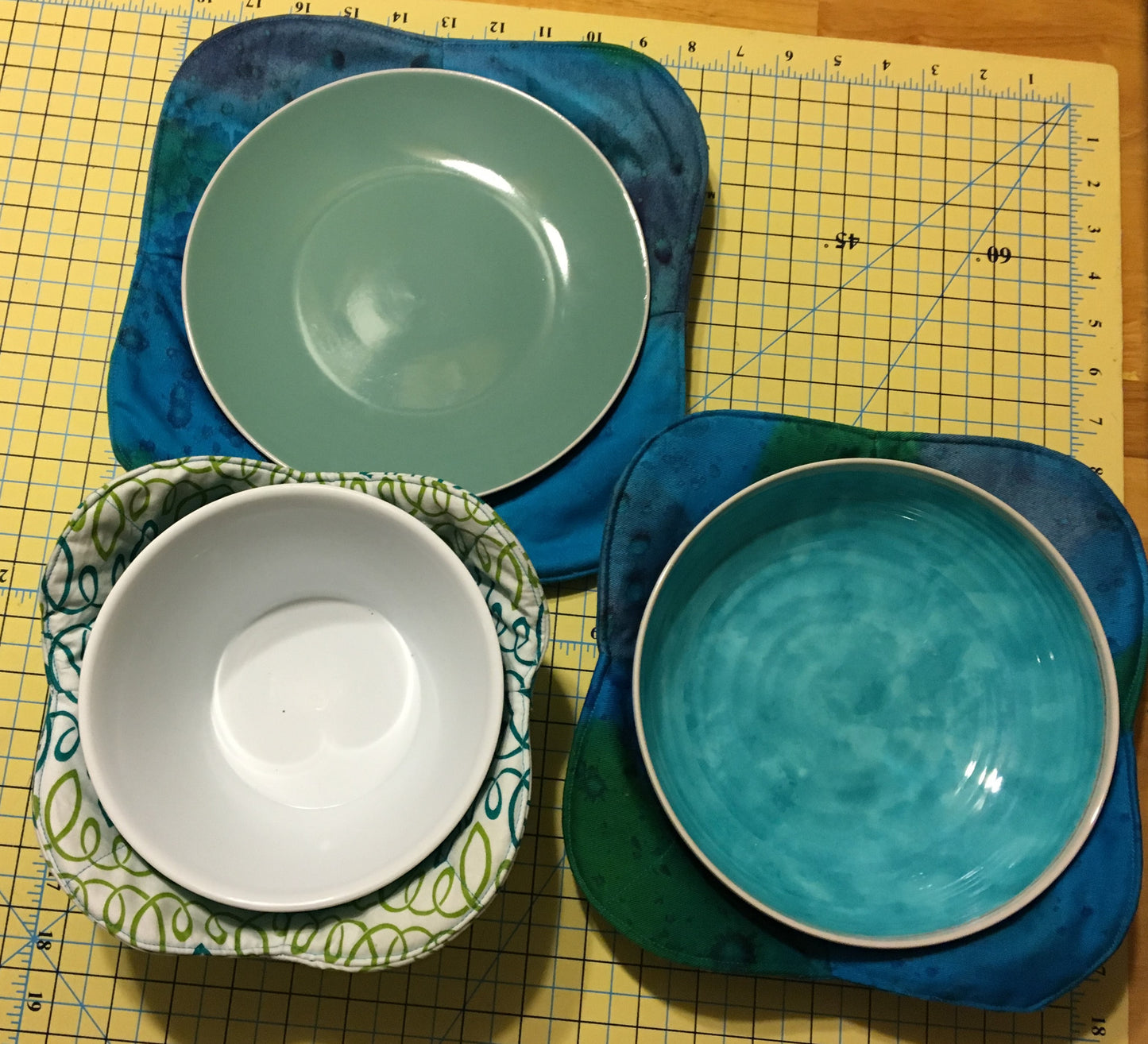 Microwave Bowl Cozy Individual Square or Round