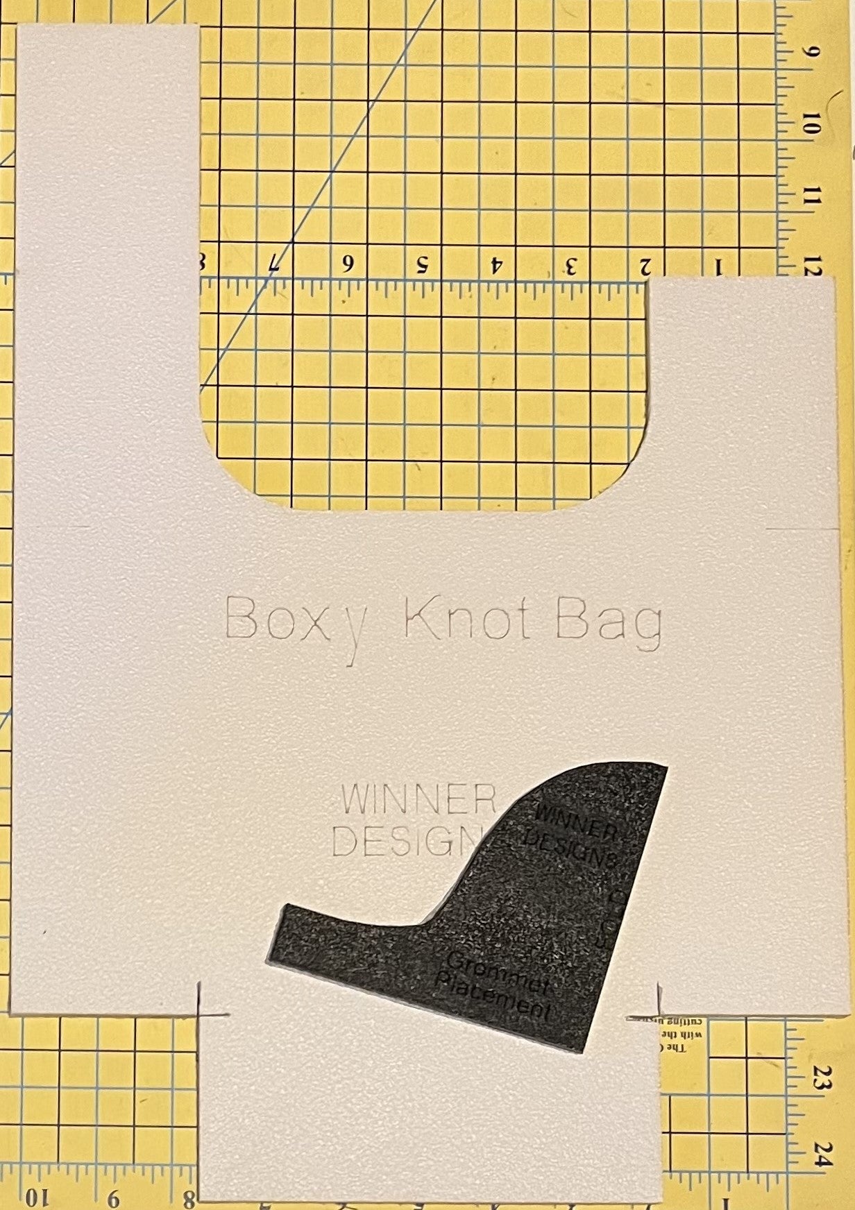 Boxy Knot Bag Template, Grommet Placement Tool, Grommets