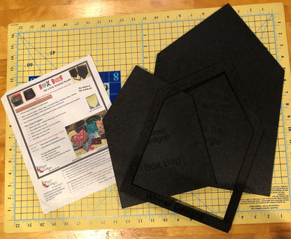 Box Bag 2 Templates, 1 Fussy Cut Frame Bundle plus L Bag Pattern Version 2