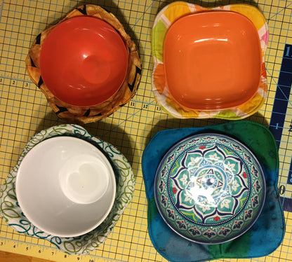 Microwave Bowl Cozy Individual Square or Round