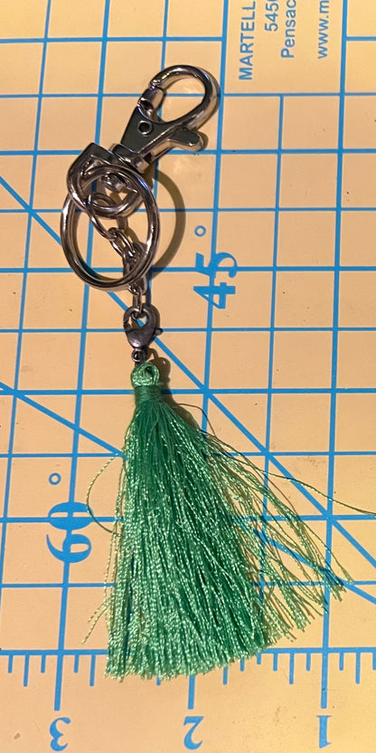 Dangles: Hardware Swivel Clip/Key Chain: Tassels, Pom Poms