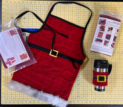 Santa Coffee Cozy Kit w/ or w/out Template/Fussy